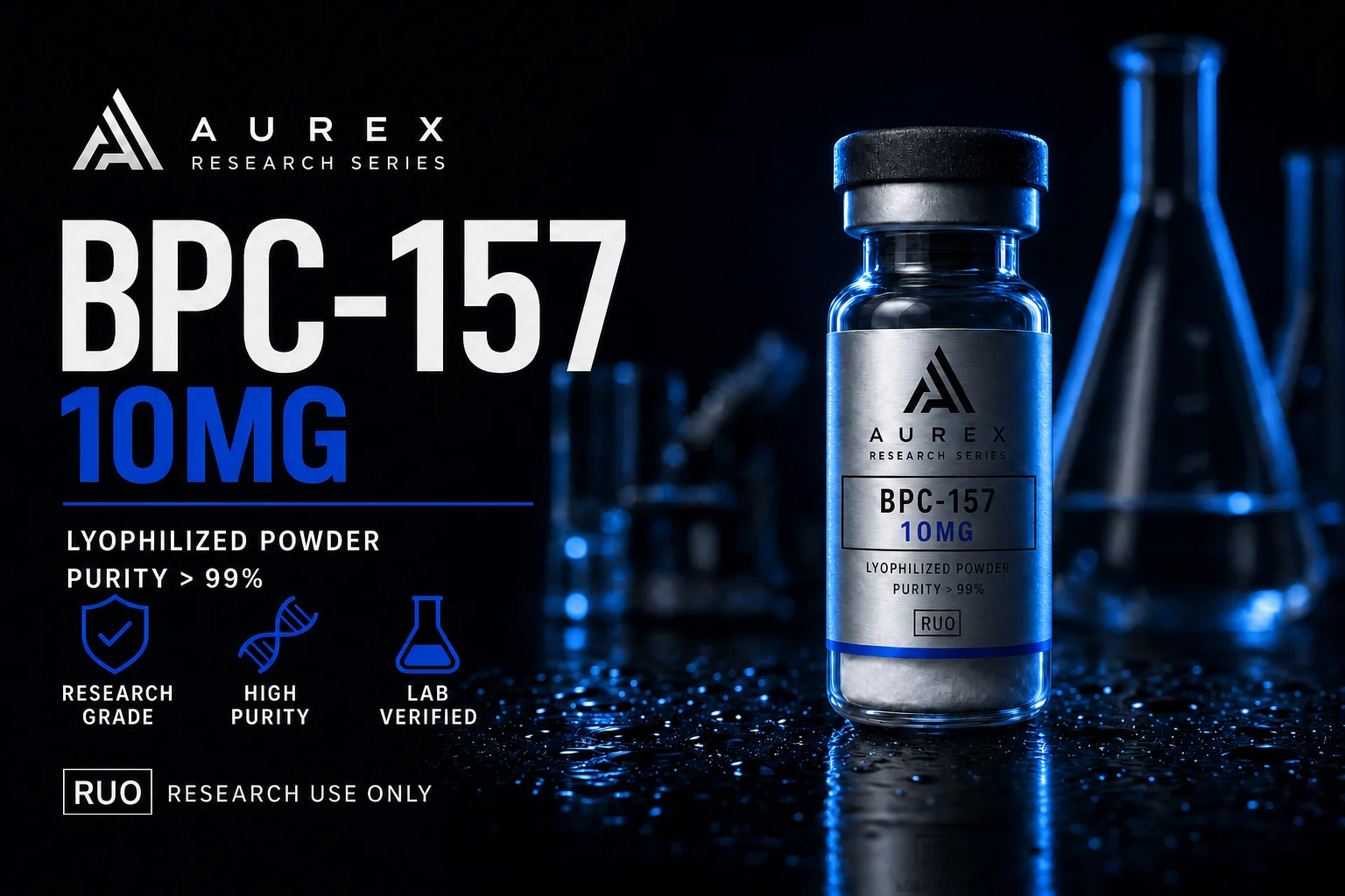 BPC-157 10mg 10mg — Aurex research kit