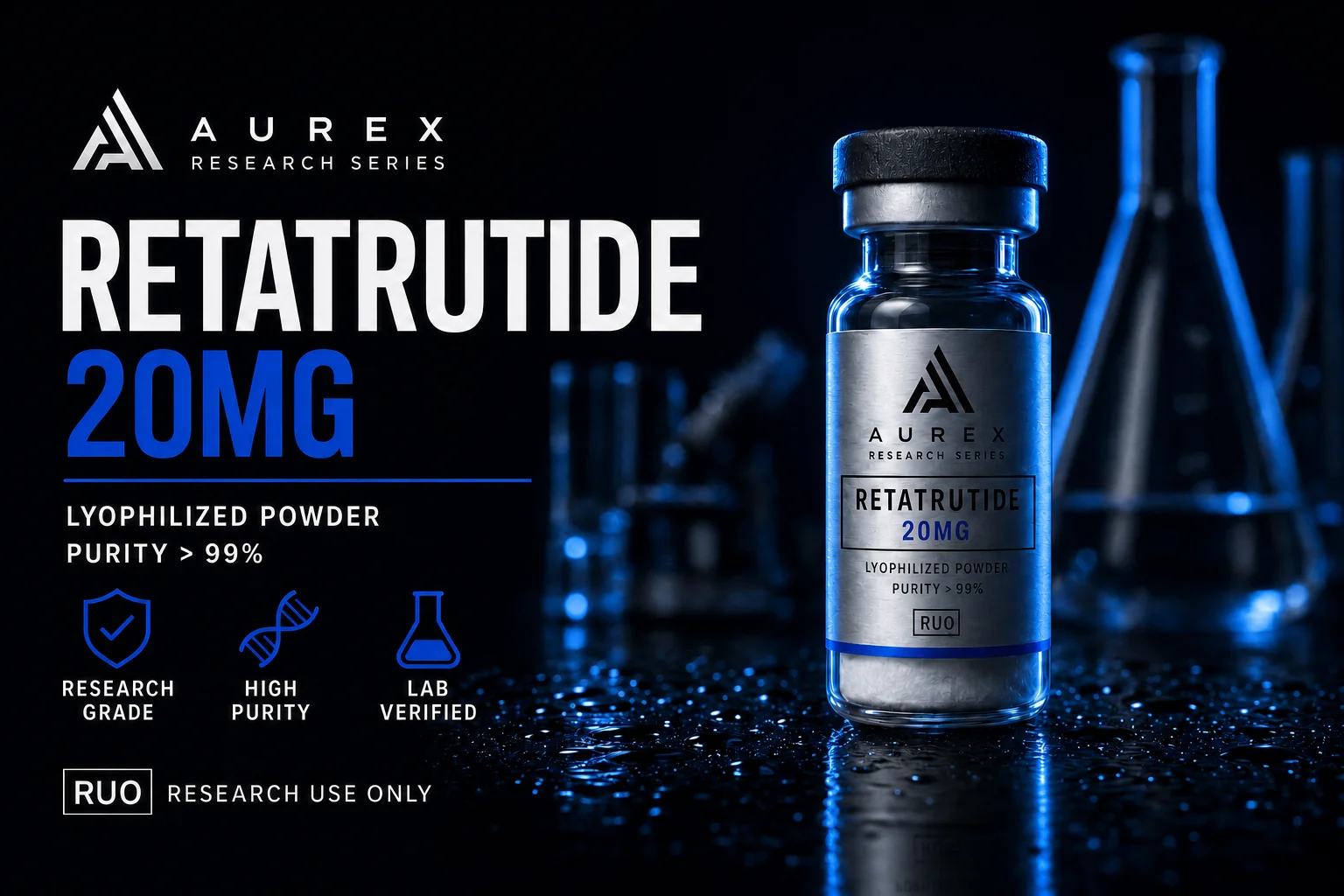 Retatrutide 20mg 20mg — Aurex research kit