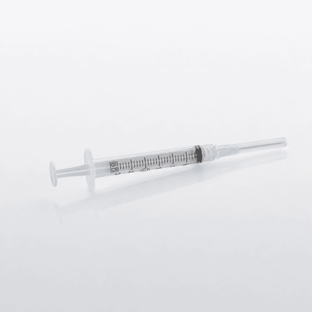 BD Luer-Lok 3mL · 25G · 1" 3mL · 25G · 1" Blue — Aurex research kit