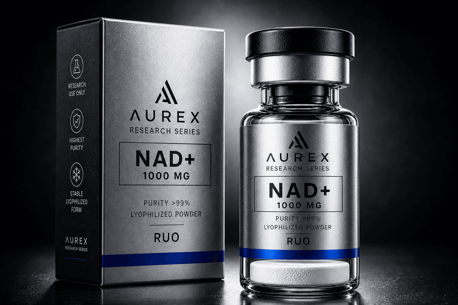 NAD+ 1000mg (buffered) 1000mg — Aurex research kit