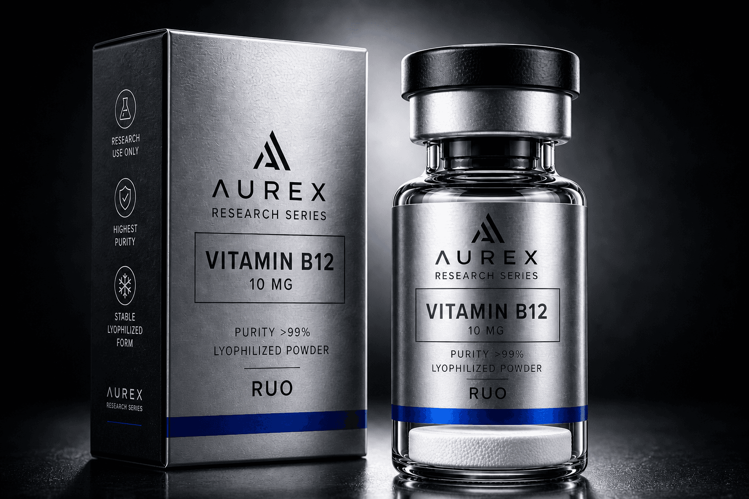 Vitamin B12 10mg 10mg — Aurex research kit